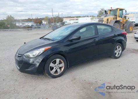 2011 Hyundai Elantra Gls (Ulsan Plant) from USA, damaged, VIN KMHDH4AE6BU135308